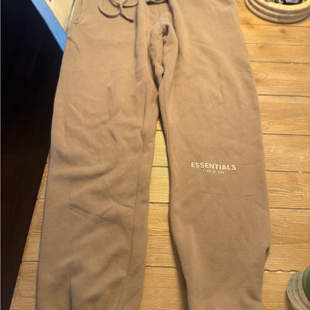 Essentials fear of god Sweatpants size XL Tan